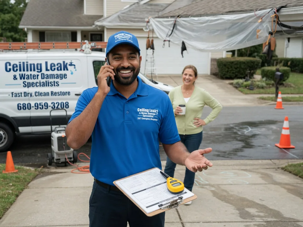 Ceiling Leak Cleanup Vian, OK FAQs